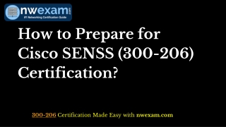 Advance your career with Cisco 300-206 CCNP Security (SENSS) Cert Exam