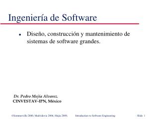 Ingeniería de Software