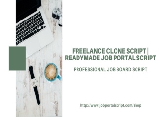 Advance Freelance Clone Script | Readymade Job Portal Script