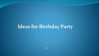 Birthday Events Organizer