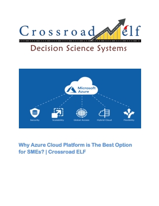 Why Azure Cloud Platform is The Best Option for SMEs? | Crossroad ELF