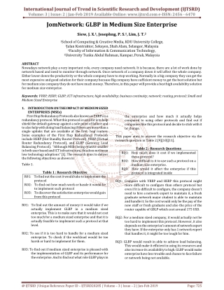 JomNetwork GLBP in Medium Size Enterprise