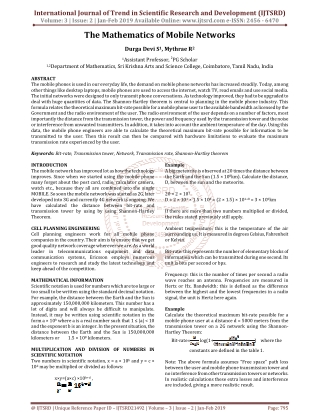 The Mathematics of Mobile Networks