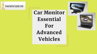 Car Monitor – Essential For Advanced Vehicles