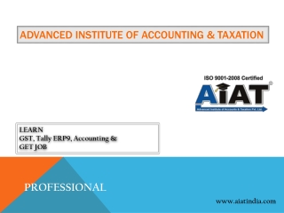 Advanced Institute of Accounting and Taxation