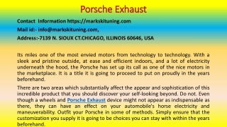 How to Win Buyers and Influence Sales with PORSCHE EXHAUST