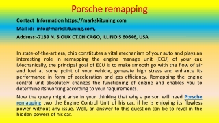 These Ways to Immediately Start Selling PORSCHE REMAPPING