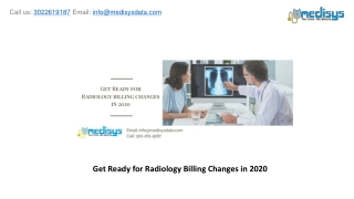 Get Ready for Radiology Billing Changes in 2020