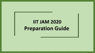 IIT JAM Complete Guide - Get your doubts clear.