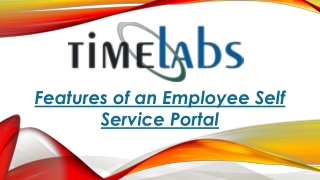 Features of an Employee Self Service Portal