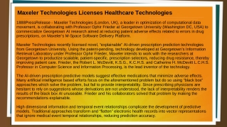Maxeler Technologies Licenses Healthcare Technologies
