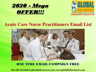 Acute Care Nurse Practitioners Email List