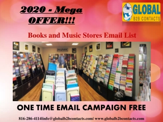 Books and Music Stores Email data