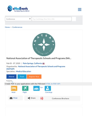 National Association of Therapeutic Schools and Programs (NATSAP) 2020 Annual Conference