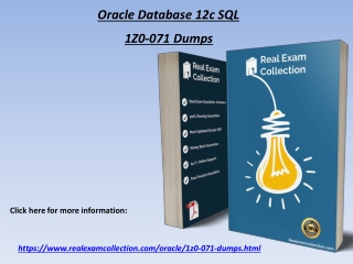 (PDF) New 1Z0-071 PDF Dumps - Realexamcollection