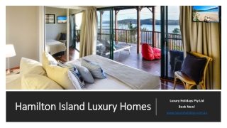 Hamilton Island Luxury Homes