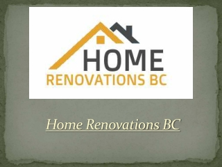 Home Renovations