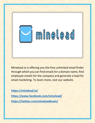 Lead Generation for Email Marketing - Minelead.io LTD