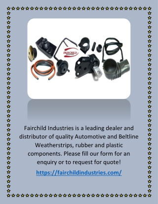 Custom EPDM Sponge Rubber Seals by Fairchild Industries(fairchildindustries.com)