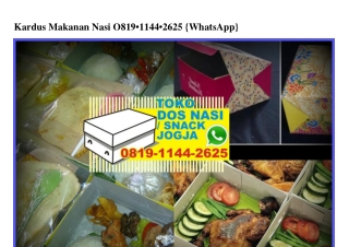 Kardus Makanan Nasi 081911442625[wa]