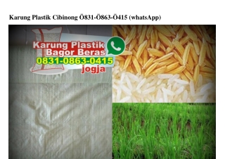 Karung Plastik Cibinong Ô831-Ô863-Ô415[wa]