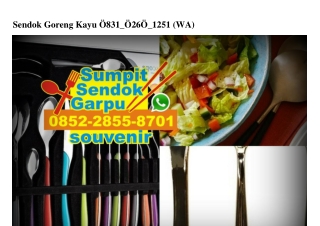 Sendok Goreng Kayu 0831·0260·1251[wa]