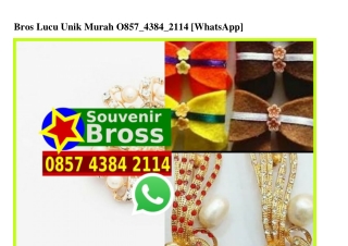 Bros Lucu Unik Murah 0857 4384 2114[wa]