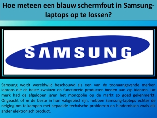 Hoe meteen een blauw schermfout in Samsung-laptops op te lossen?