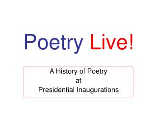 Poetry Live!