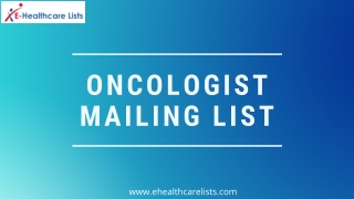 Incredible Oncology Mailing List
