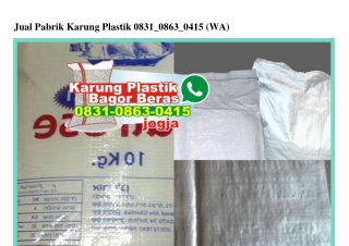 Jual Pabrik Karung Plastik Ô831.Ô863.Ô415[wa]