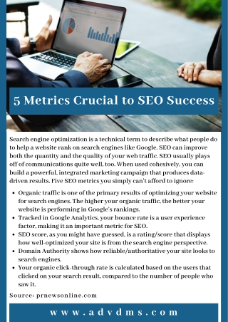 5 Metrics Crucial to SEO Success