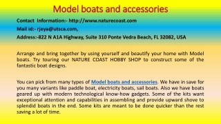 How to Win Buyers and Influence Sales with MODEL BOATS AND ACCESSORIES