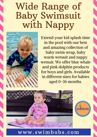 Best Collection of Baby Swim Wrap & Nappy Wetsuit | Swimbubs