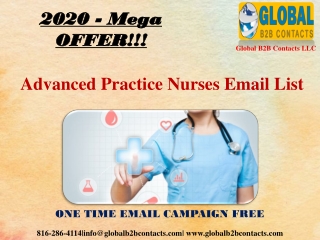 Advanced Practice Nurses Email List