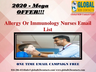 Allergy Or Immunology Nurses Email List