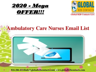 Ambulatory Care Nurses Email List