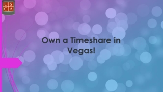 Own a Timeshare in Vegas!