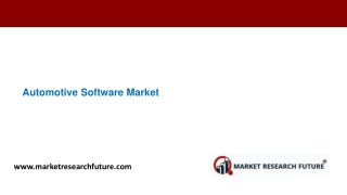 Automotive Software Market