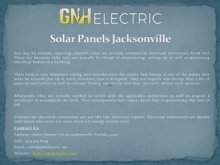 Solar Panels Jacksonville