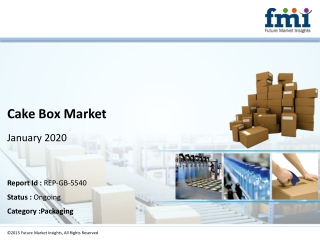 Cake Boxes Market  to Perceive Substantial Growth During 2019-2029