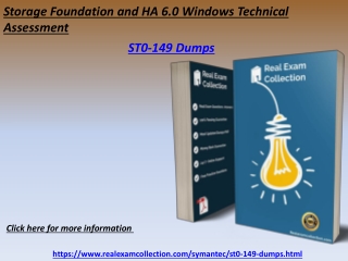 Free Symantec ST0-149 dumps - Pass ST0-149 Exam - RealExamCollection