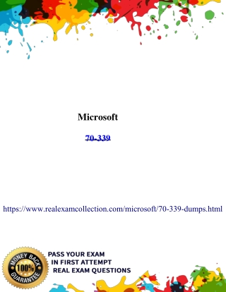 Microsoft 70-339 Exam Dumps, 100% Free 70-339Questions