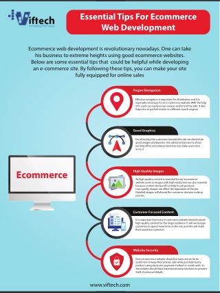 Essential Tips For Ecommerce Web Development