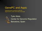 GenePC and Aspic