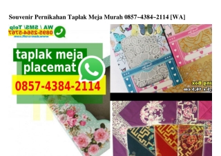 Souvenir Pernikahan Taplak Meja Murah 0857~4384~2114[wa]