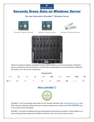 Securely Erase Data on Windows Server