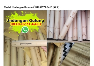 Model Undangan Bambu O8I8_O77I_64I3[wa]