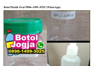 Botol Plastik Oval 0896·1499·3025[wa]