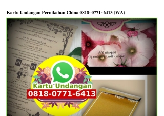 Kartu Undangan Pernikahan China 081807716413[wa]